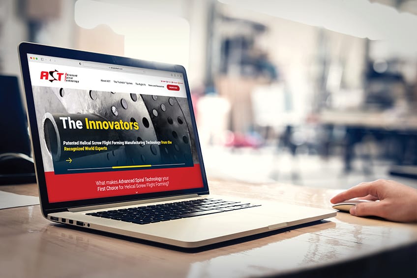 ast advanced spiral technology ast branding and graphic design marketing collateral website redesign insights