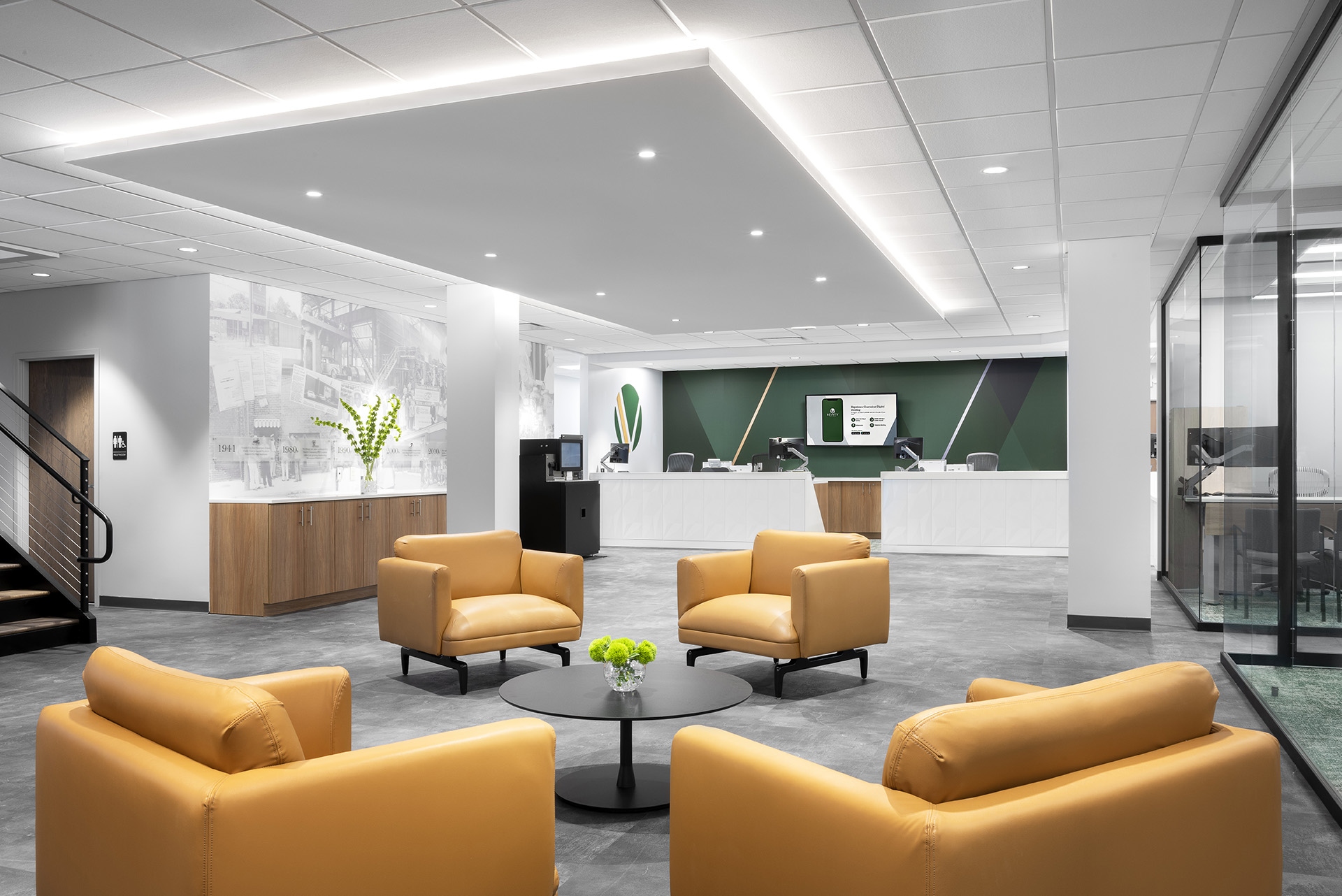 architecture interior design workplace retail revity credit union