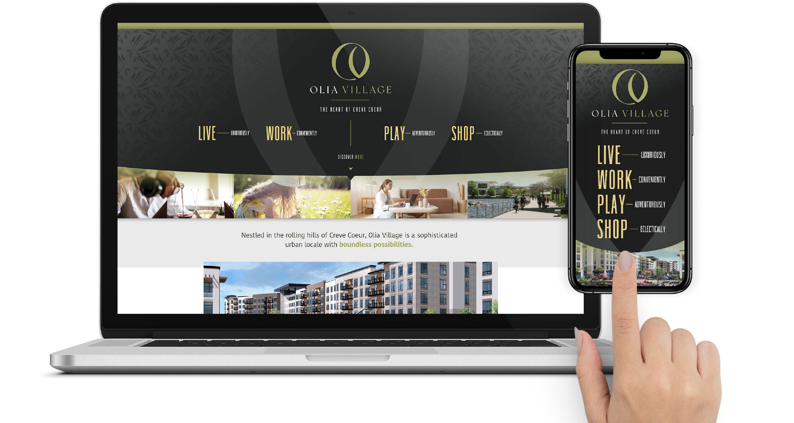 Olia_8_Website new olia village brand and web development