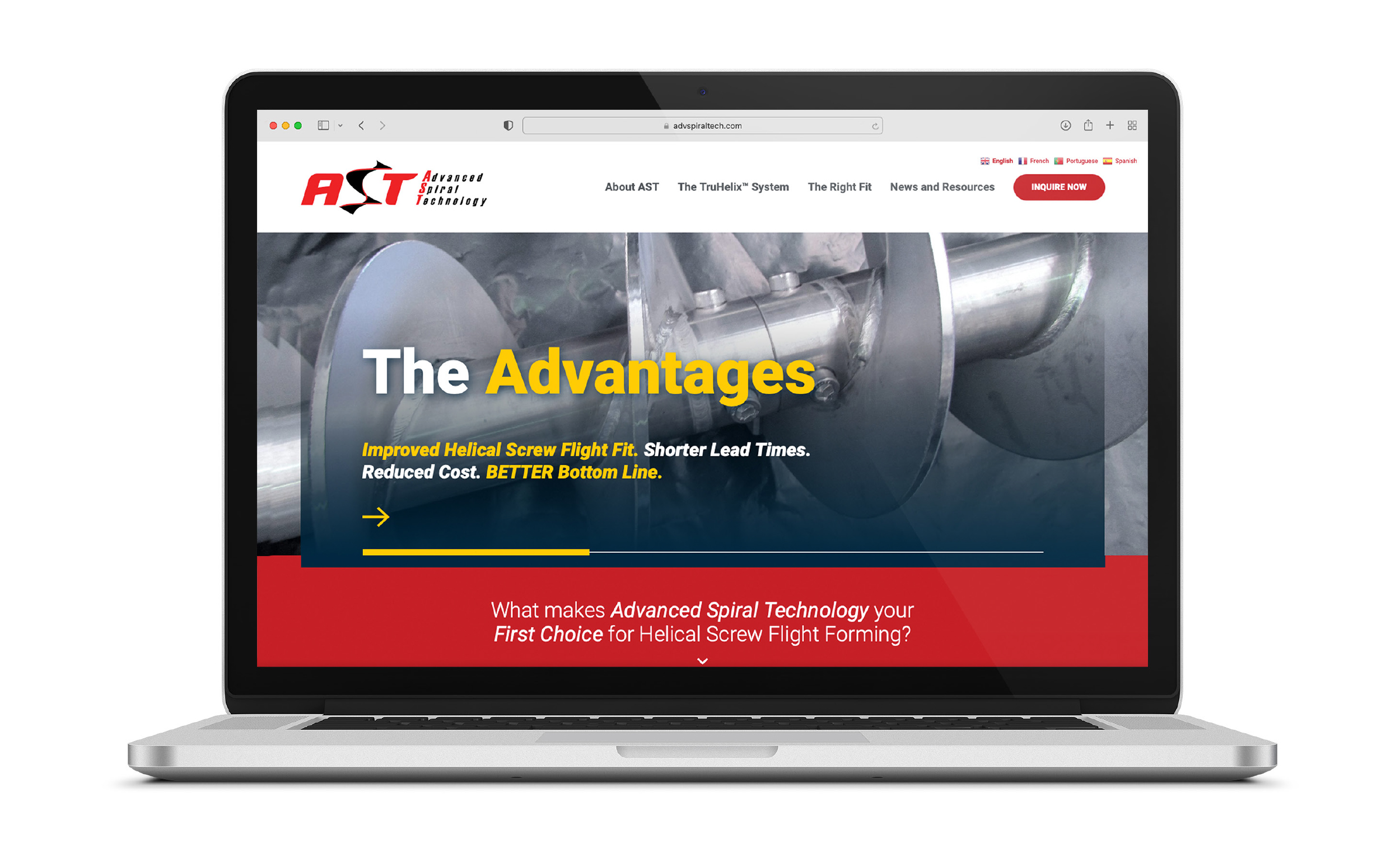 AST_3_Web Laptop advanced spiral technology ast branding and graphic design marketing collateral website redesign