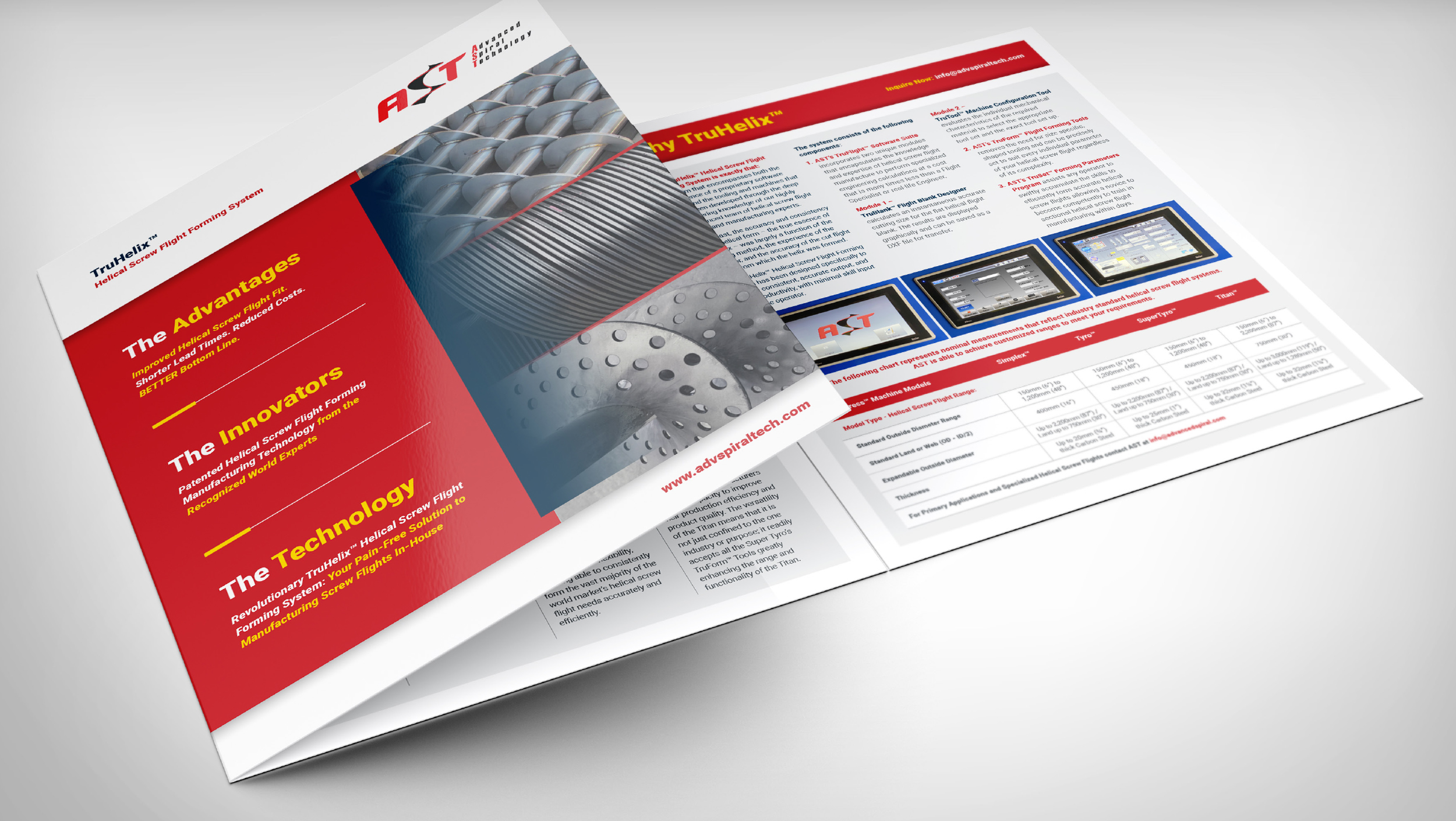 AST_4_Brochure advanced spiral technology ast branding and graphic design marketing collateral website redesign