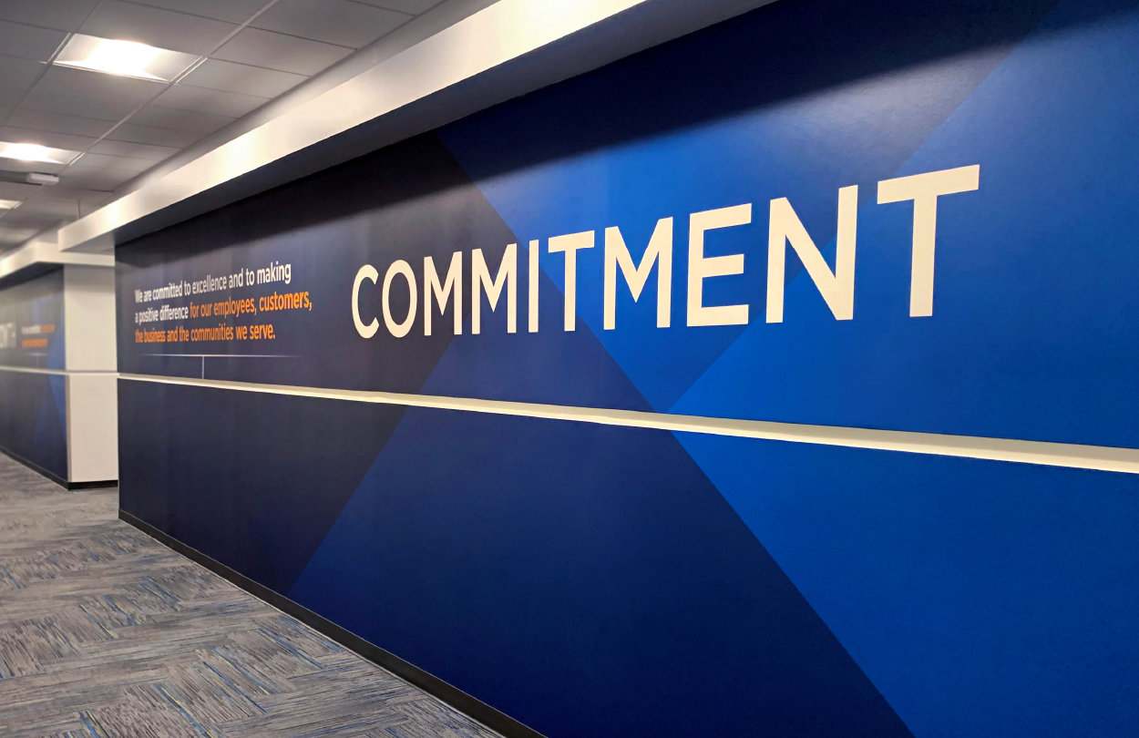 SpectrumOP_2_Commitment national communications company retention call center environmental graphics interior design