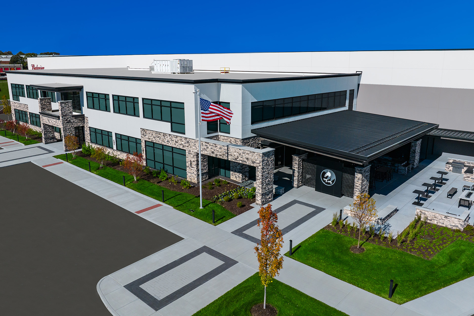 grey eagle distributors architecture interior design environmental graphics workplace industrial