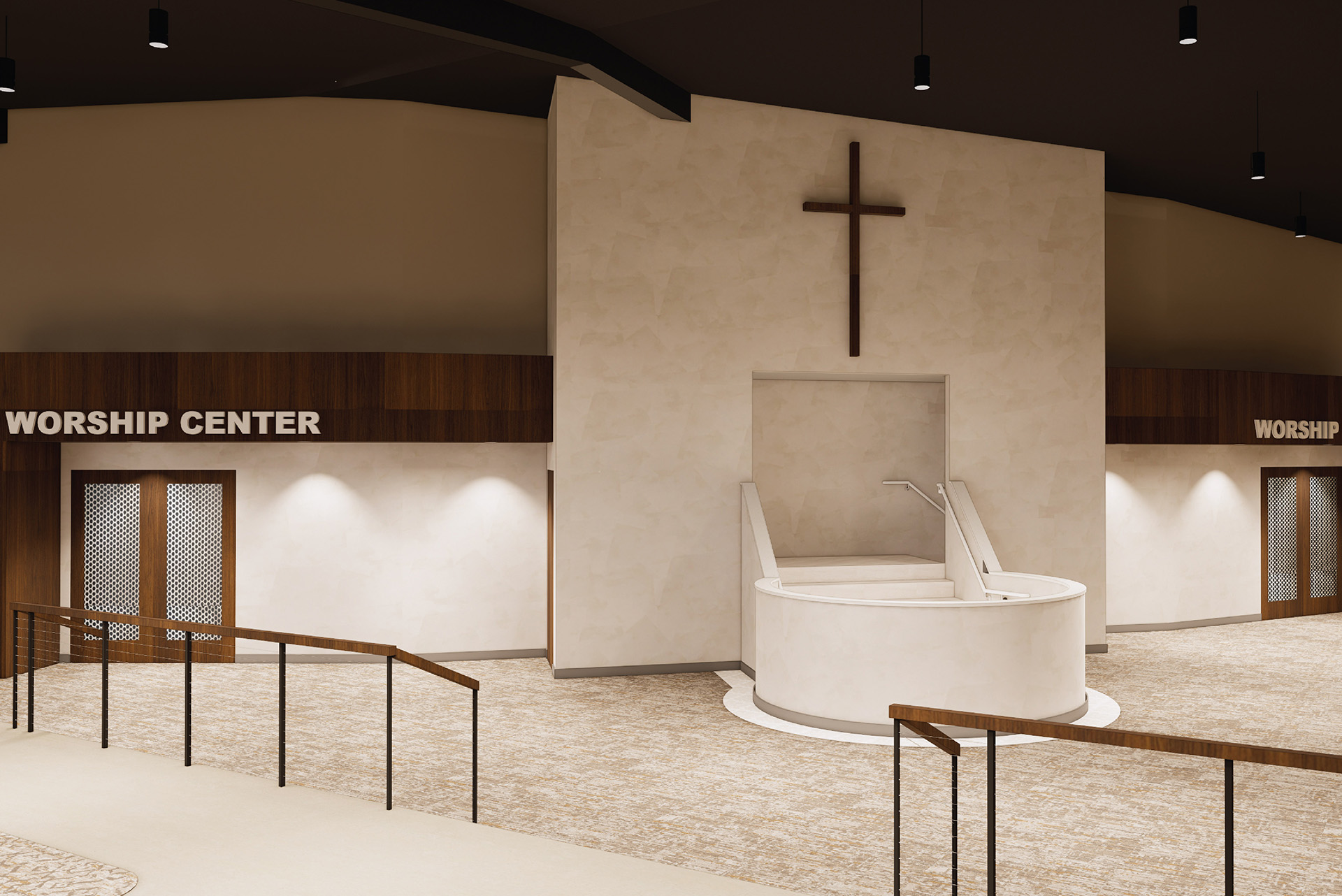 harvester christian church worship architecture interior design