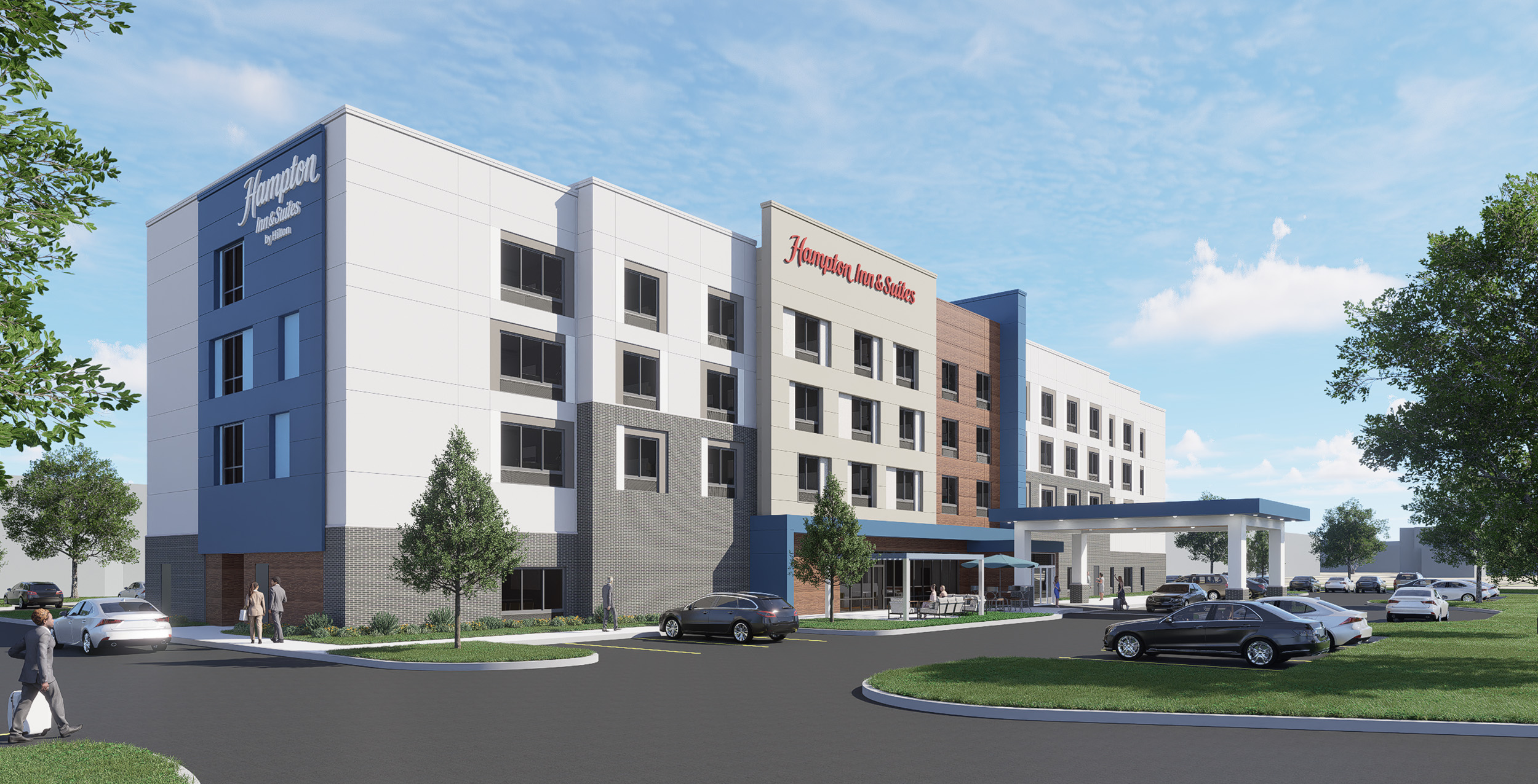 Hampton inn + suites hospitality design architecture interior design