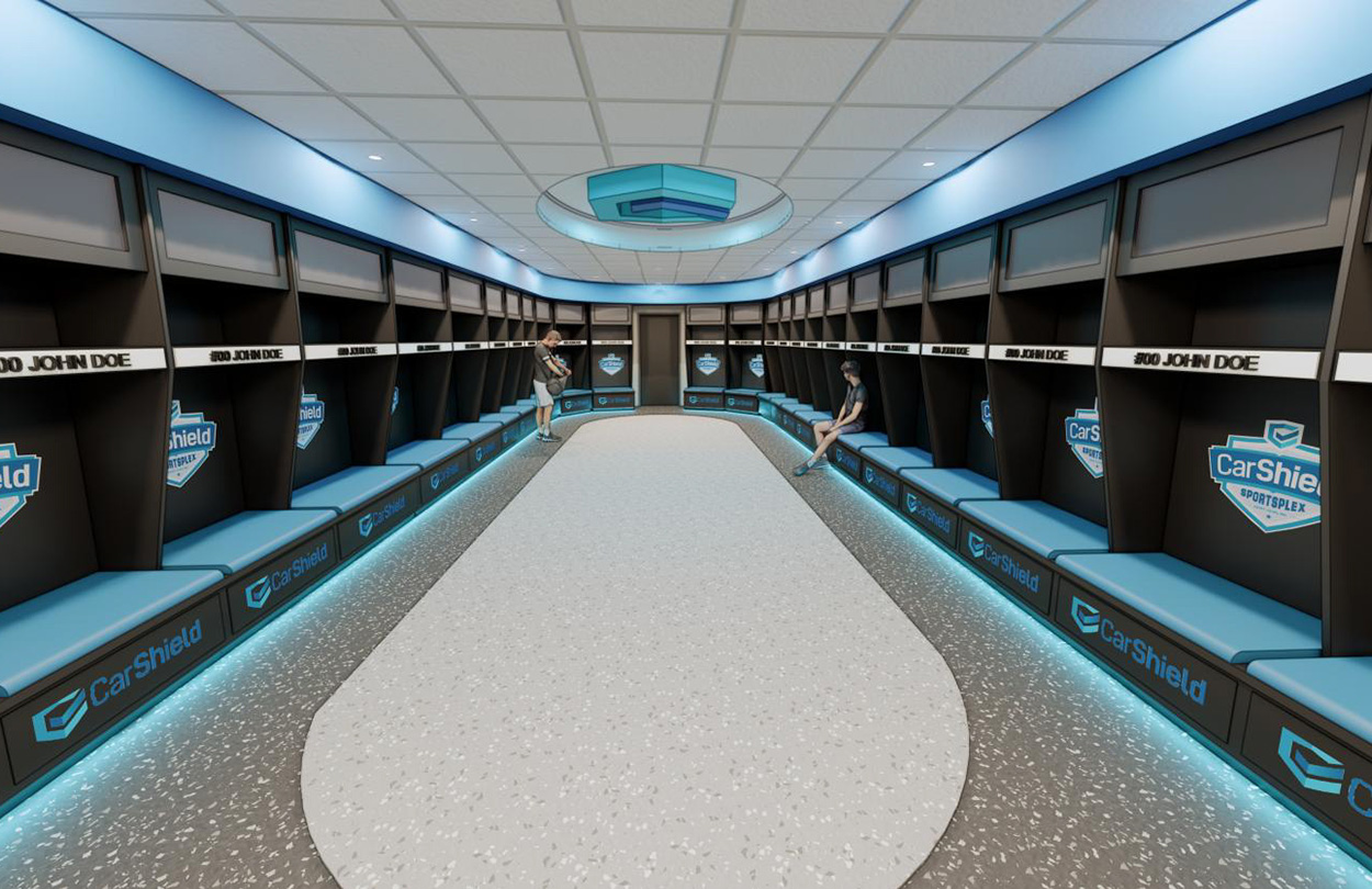 2_carshield lockerroom carshield sportsplex architecture interior design recreation