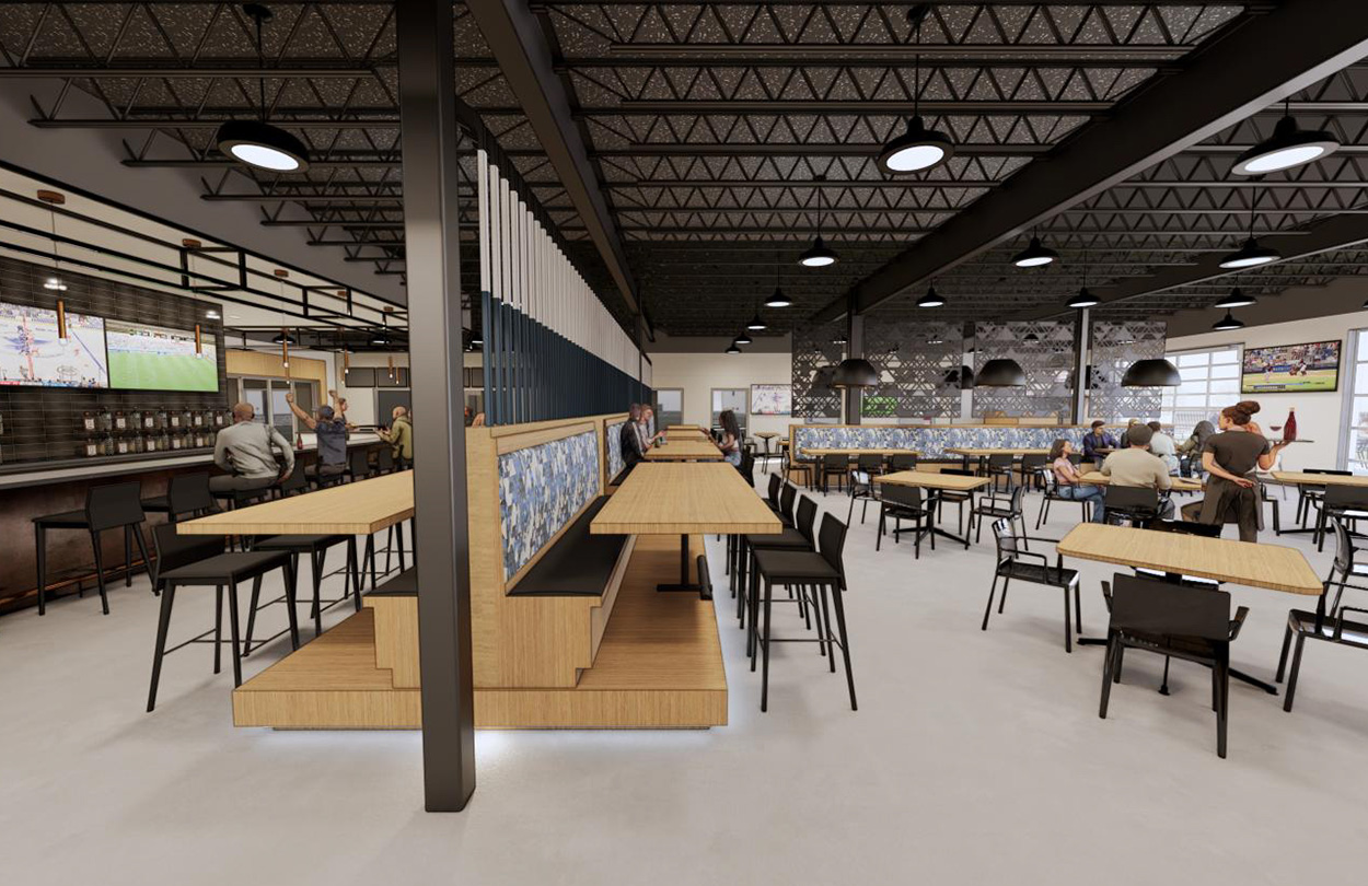 2_carshield restaurant carshield sportsplex architecture interior design recreation