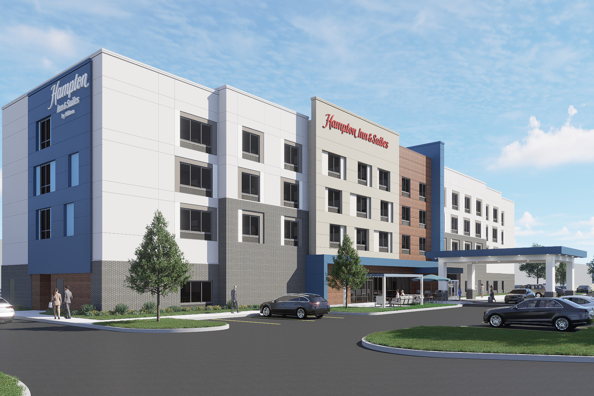 Hampton inn + suites hospitality design architecture interior design