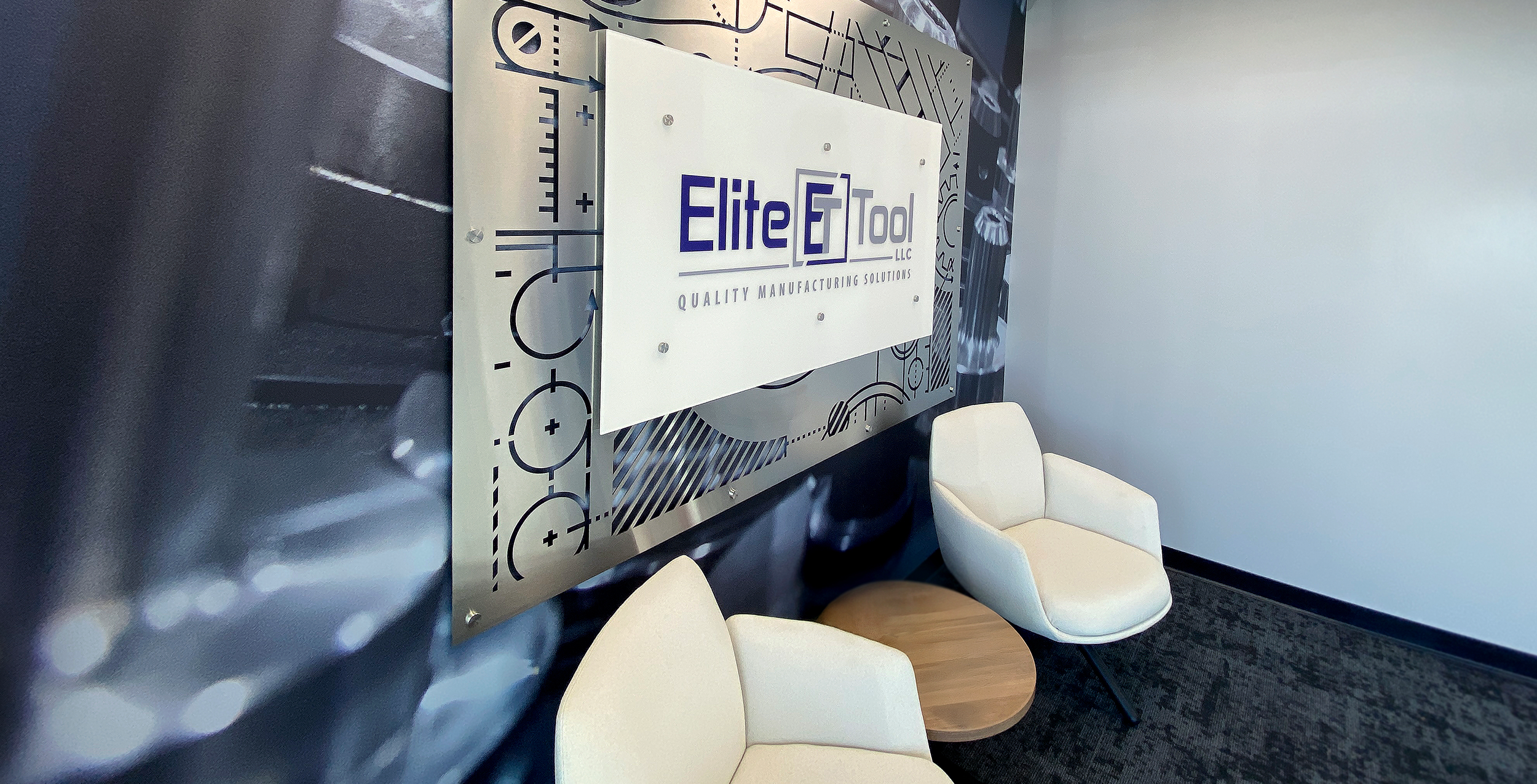 elite tool industrial new construction architecture interior design signage
