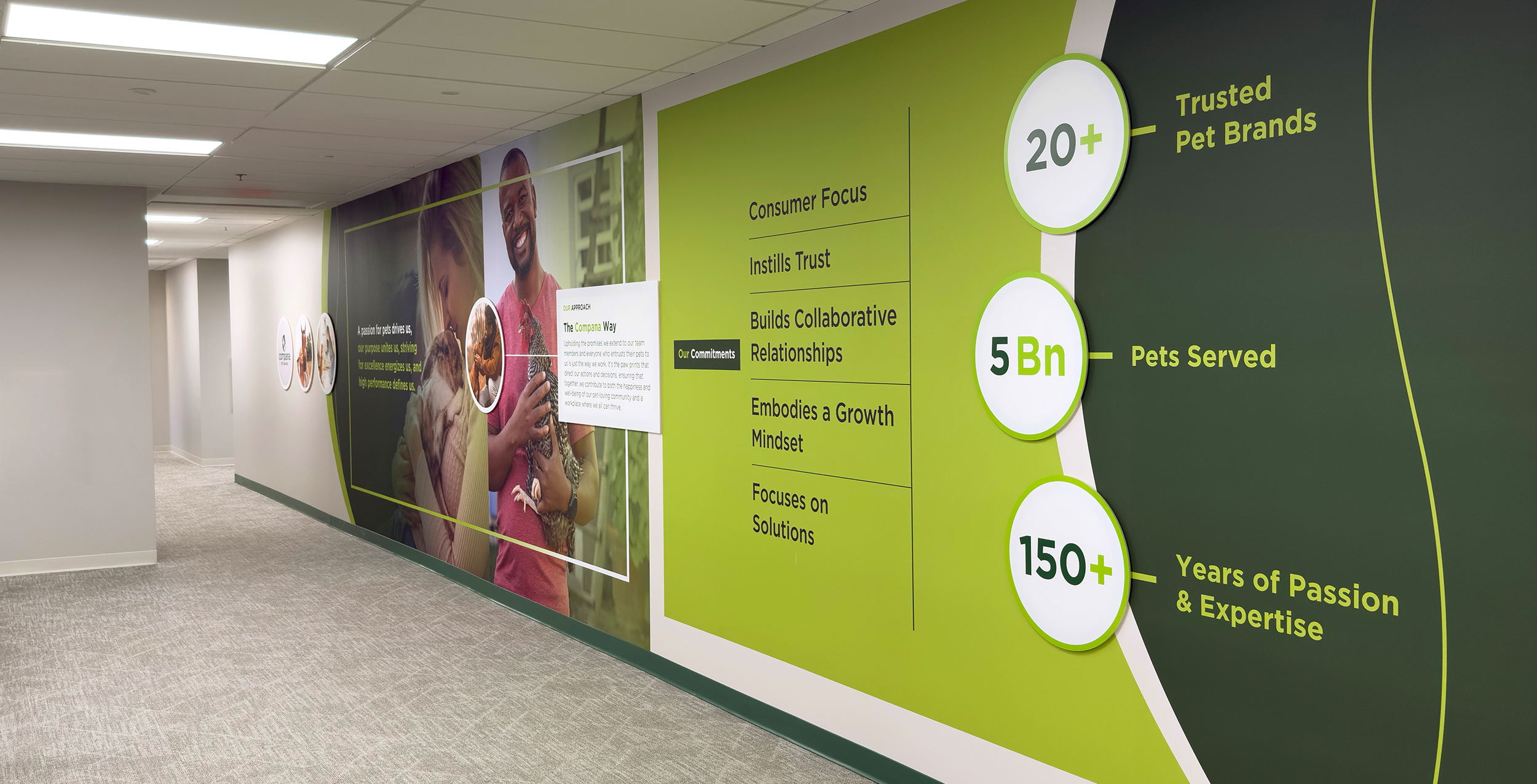 compana workplace architecture interior design signage graphics