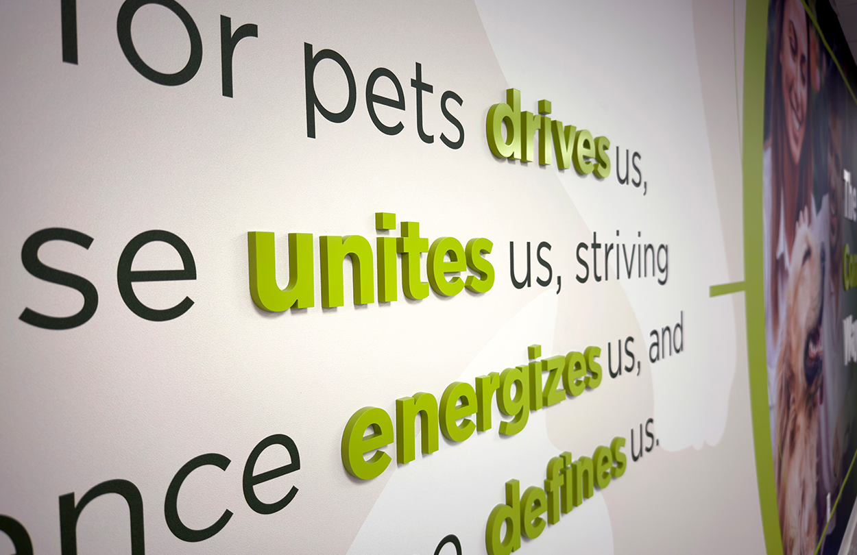 compana workplace architecture interior design signage graphics