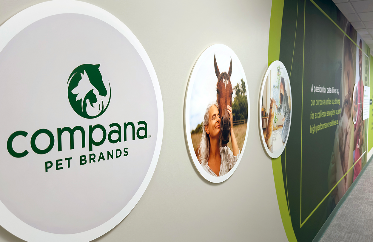 compana workplace architecture interior design signage graphics