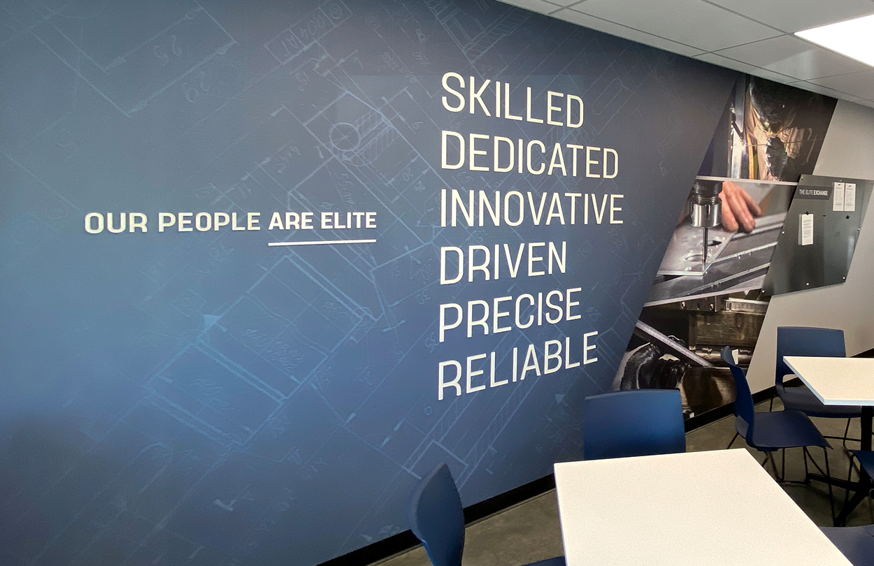 elite tool industrial new construction architecture interior design signage