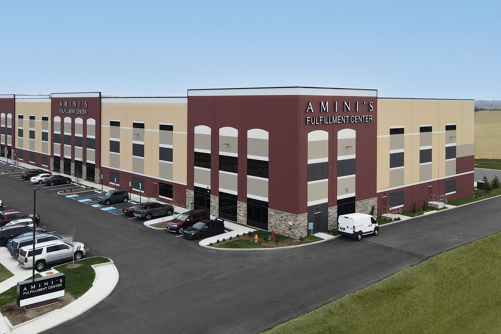 aminis fulfillment center industrial new construction architecture