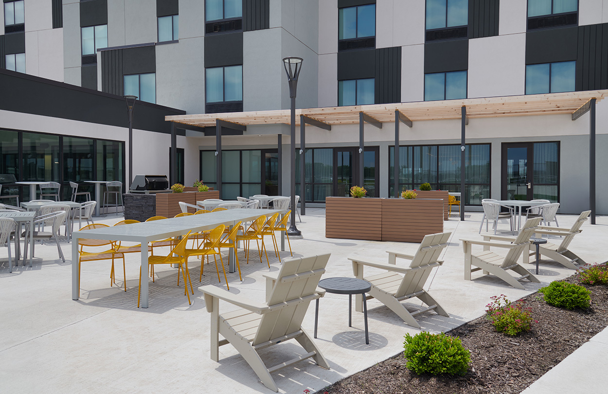 fairfield towneplace inn + suites architecture hospitality interiors