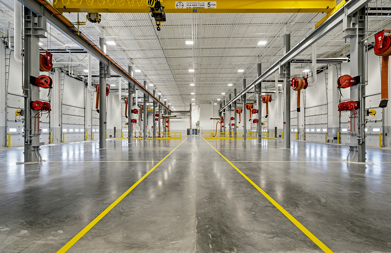 4_image + text cummins service bays manufacturing cummins industrial architecture
