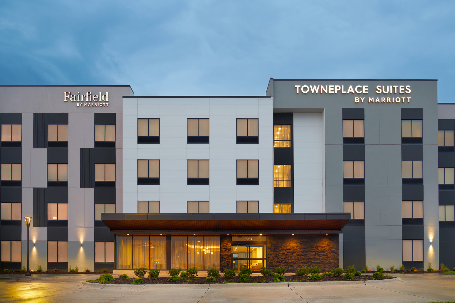 fairfield towneplace inn + suites architecture hospitality interiors