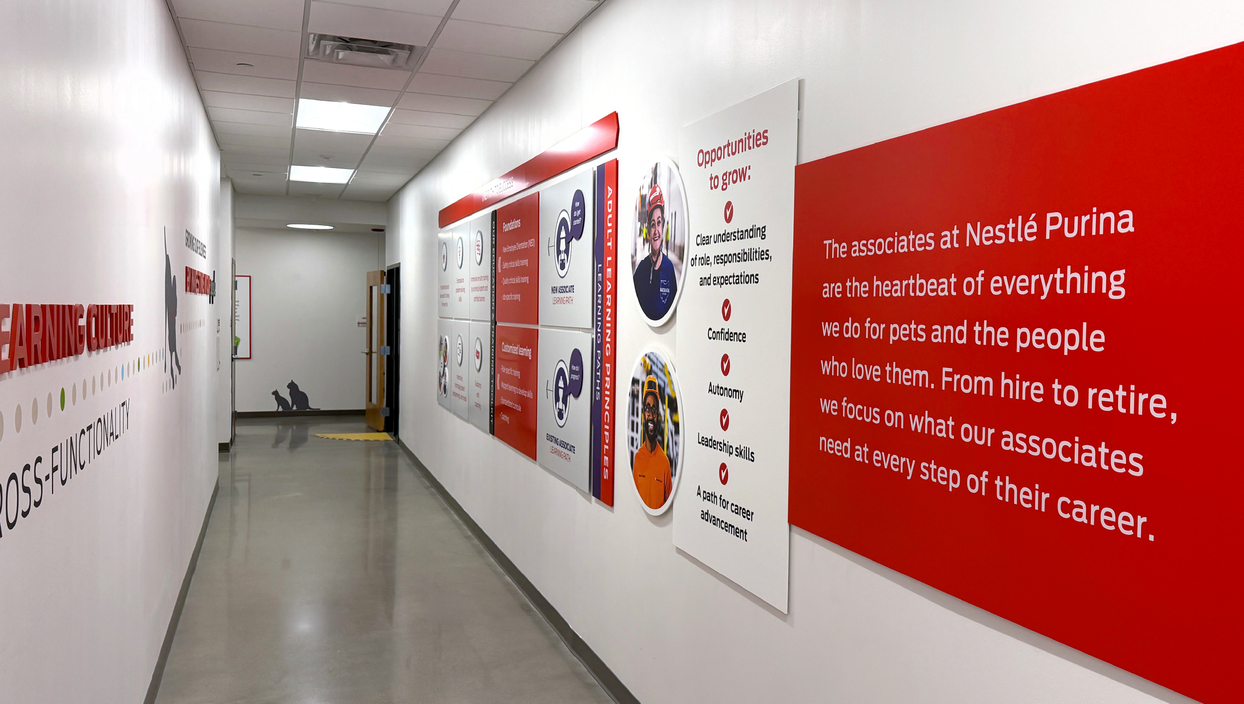 Purina_Batavia_TechUni_2 nestle purina environmental graphics interior design manufacturing facility